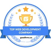 Top Web Development awarded by Goodfirms